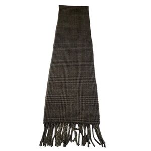 POLO RALPH LAUREN LODEN HEATHER PLAID‎ ITALIAN VIRGIN WOOL NECK WRAP SCARF